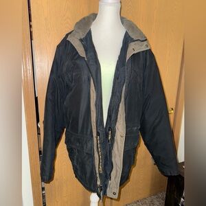 RFT By Rainforest Men's Black and Tan Heavy Duty Jacket